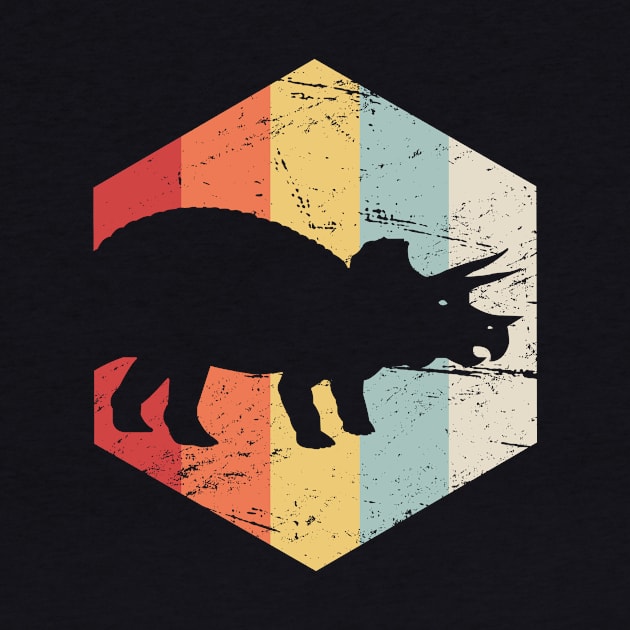 Retro 70s Triceratops by MeatMan